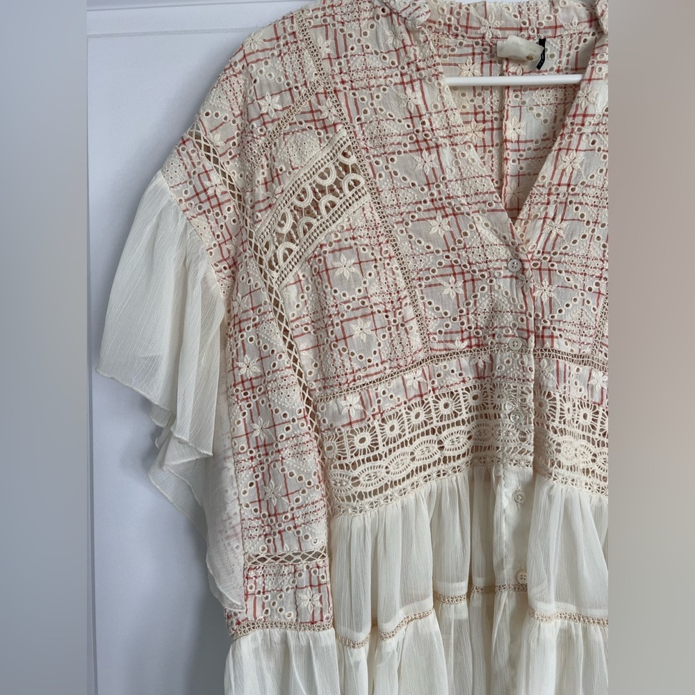 Lace Boho Anthropologie Blouse - Picture 3 of 12